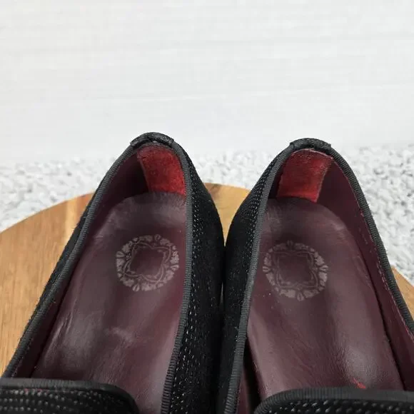 Mezlan Crespi Beaded Black Business Casual Daily Slip On Custom Loafer Mens 11.5